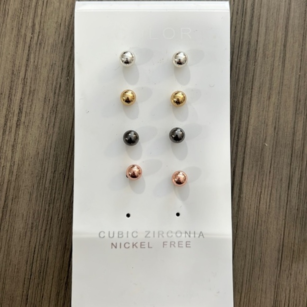 Round Ball Post Earrings